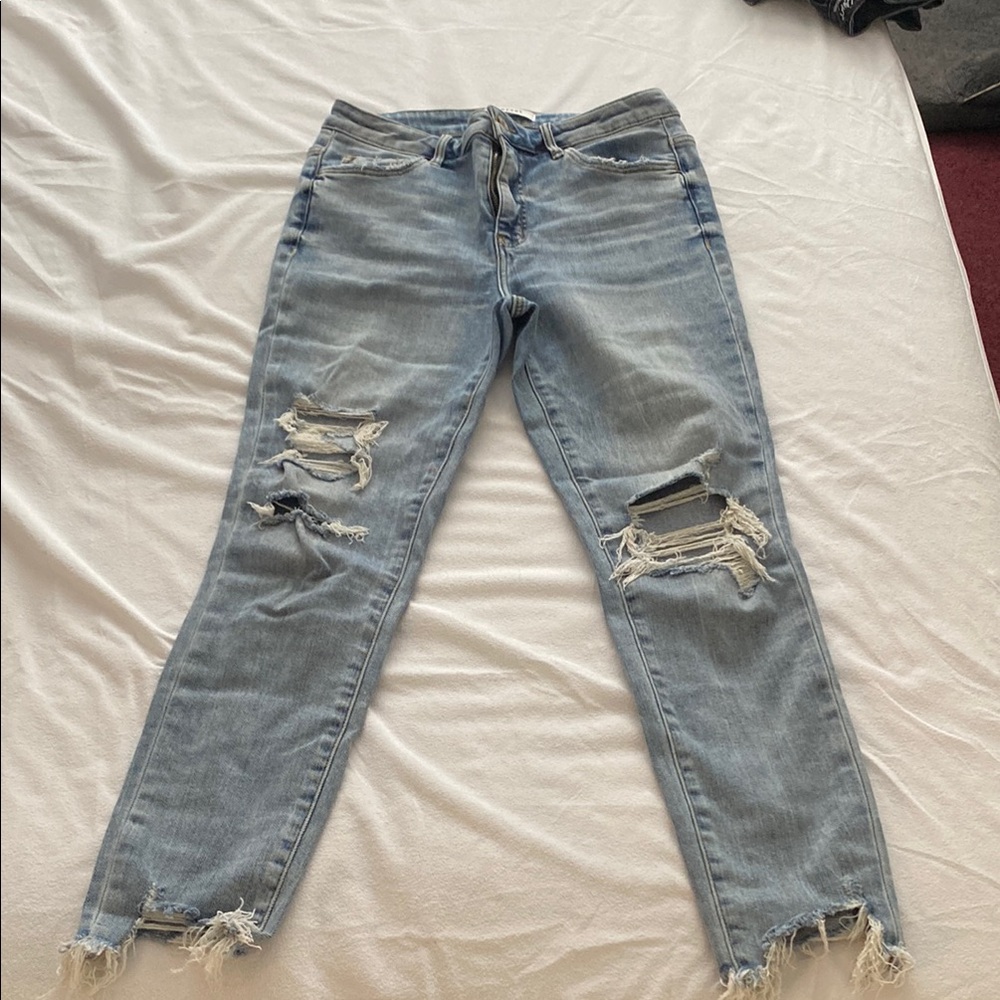 Distressed Blue Women's Jeans
